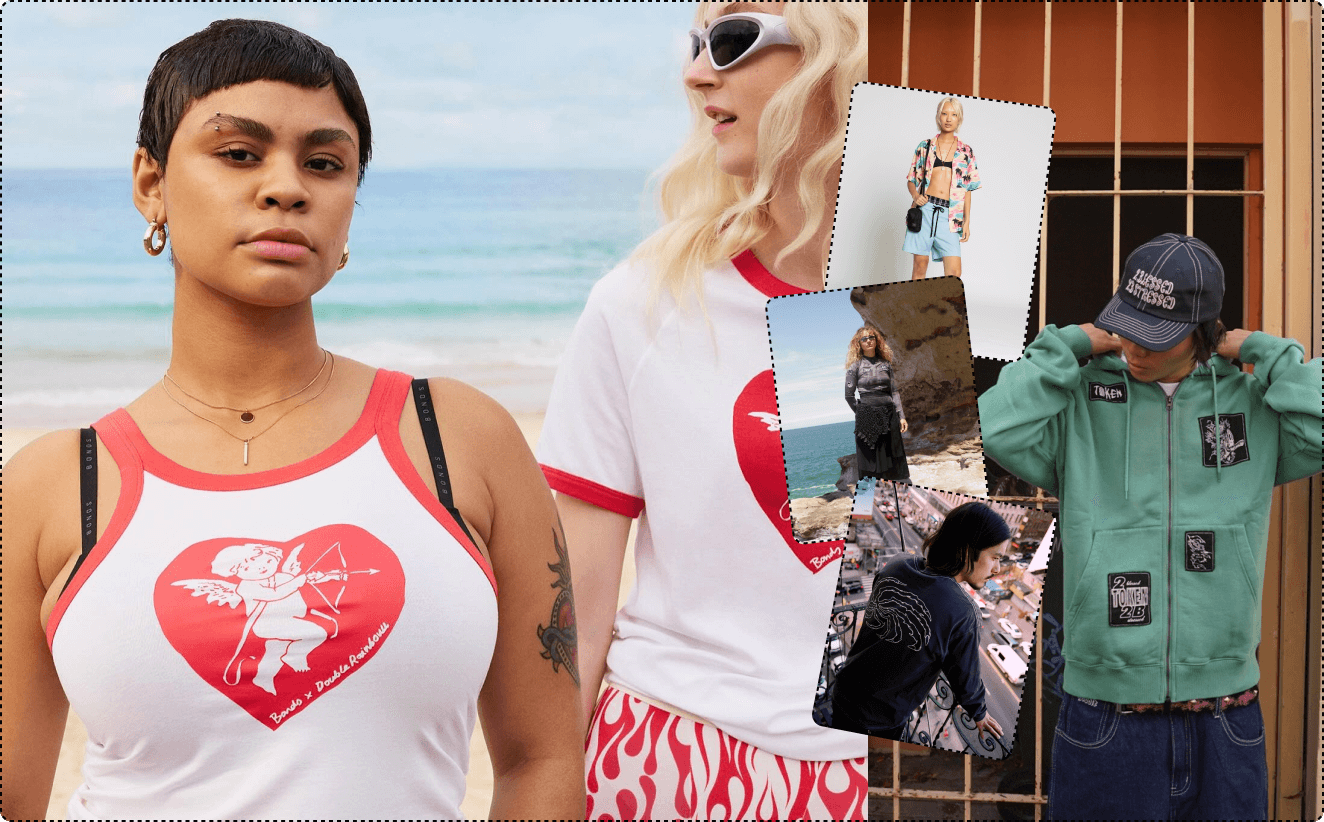 Surf & Moto Nostalgia collage